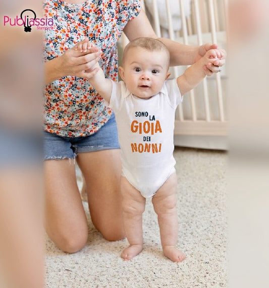 La gioia dei nonni - Tutina neonato - body personalizzato