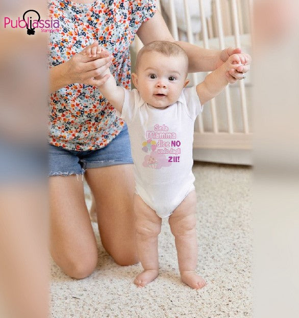 Vado dagli zii - Tutina neonato - body personalizzato