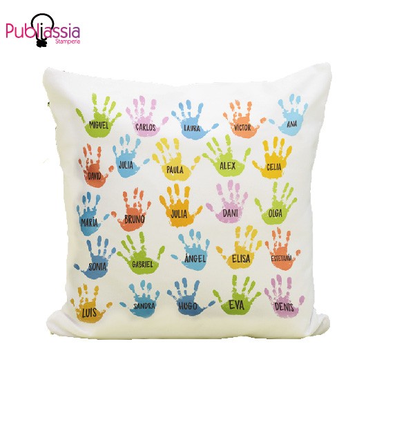 Mani alunni - Cuscino - idea regalo maestra