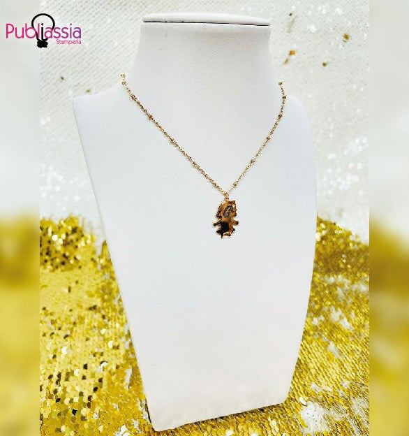 Baby - Collana personalizzata con iniziale incisa - idea regalo