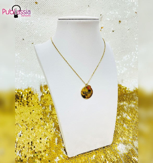 Pendolo - Collana personalizzata con nome inciso - idea regalo