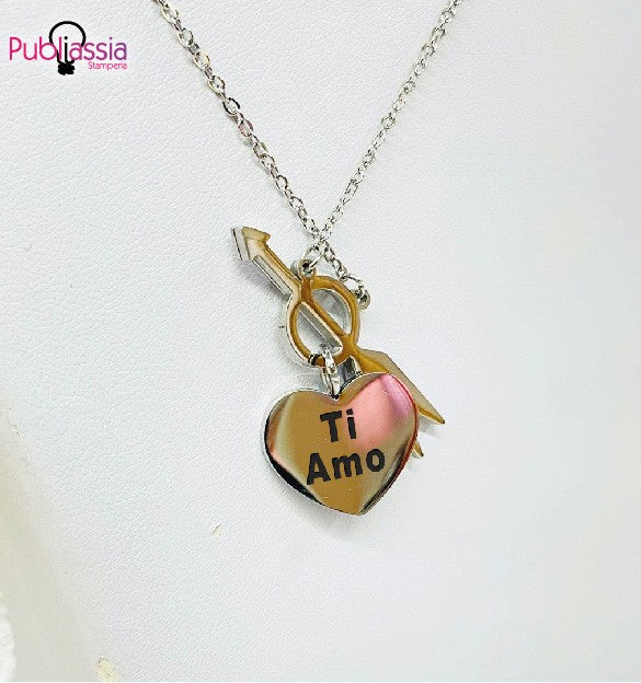 Cupido - Collana personalizzata con dedica incisa - idea regalo