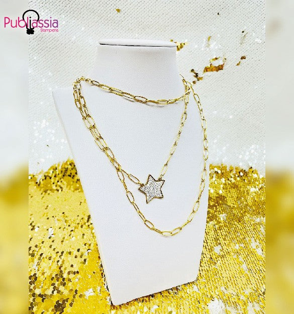 Star - Collana personalizzata con nome inciso - idea regalo