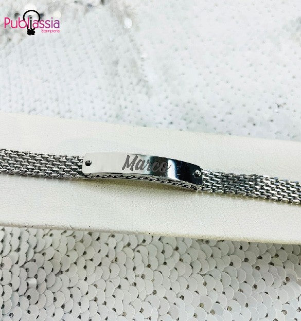 My love - Bracciale personalizzato con nome inciso - idea regalo