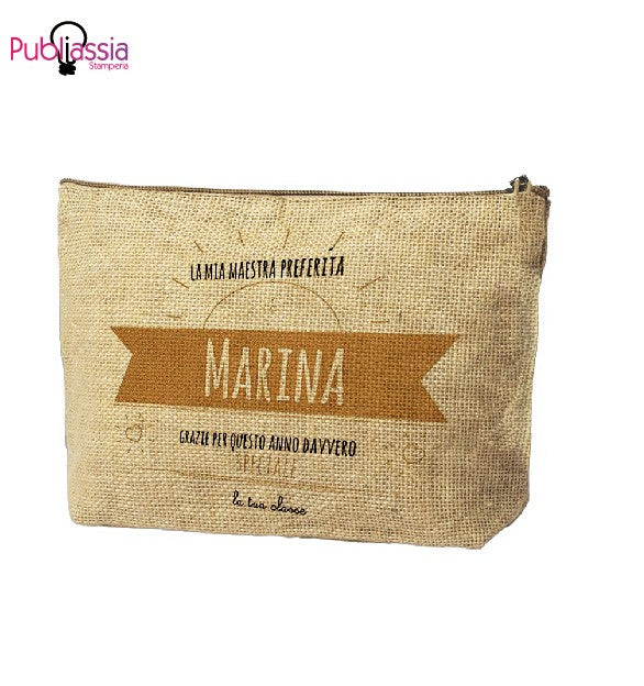 Name Maestra - Pochette personalizzata - idea regalo maestra