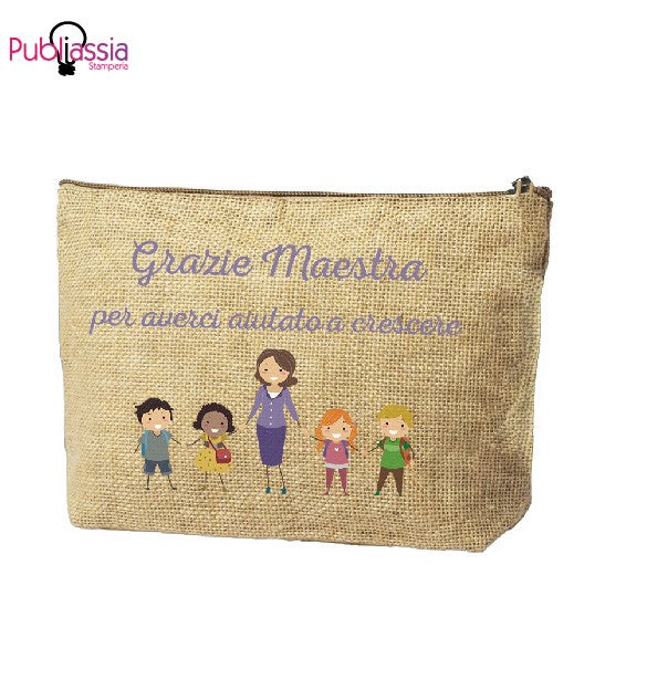 Grazie Maestra - Pochette personalizzata - idea regalo maestra