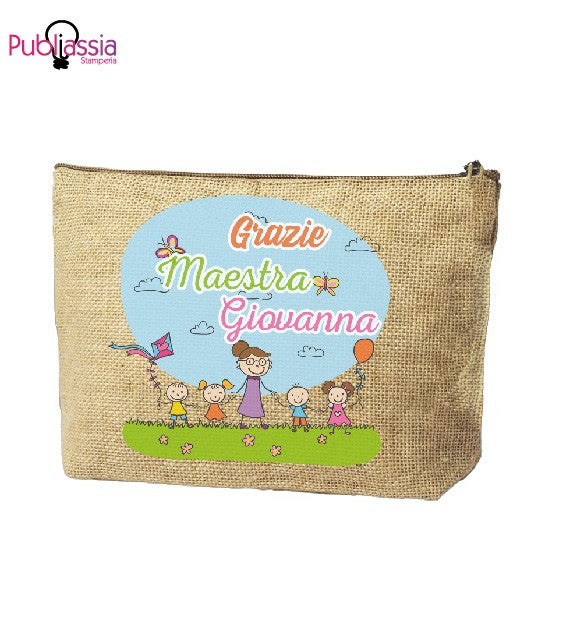 Maestra speciale - Pochette personalizzata - idea regalo maestra