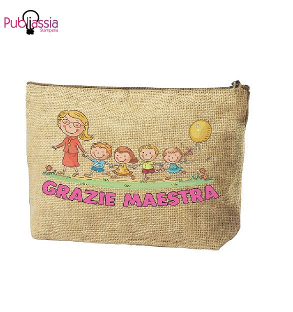 Maestra speciale - Pochette personalizzata - idea regalo maestra
