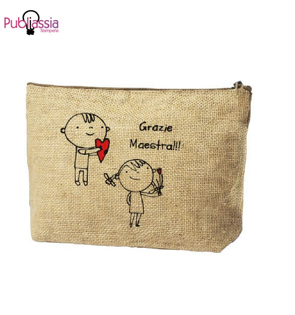 Grazie maestra - Pochette personalizzata - idea regalo maestra