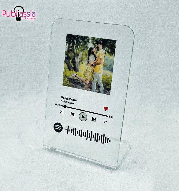 Spotify Codes - quadretto in plexiglass personalizzato