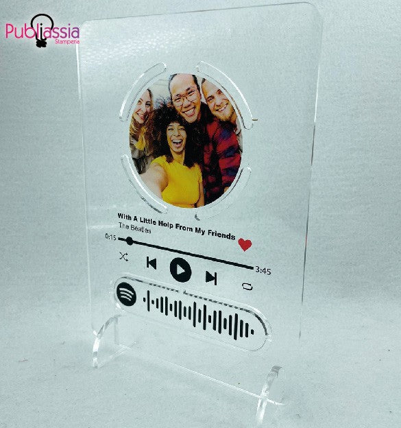 Spotify Codes - quadretto in plexiglass personalizzato