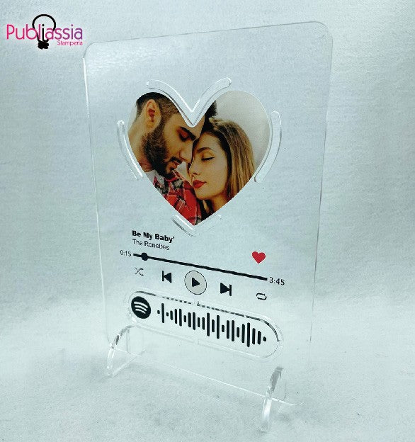 Spotify Codes - quadretto in plexiglass personalizzato