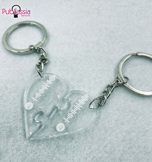Heart - Portachiavi Spotify personalizzato - plexiglass