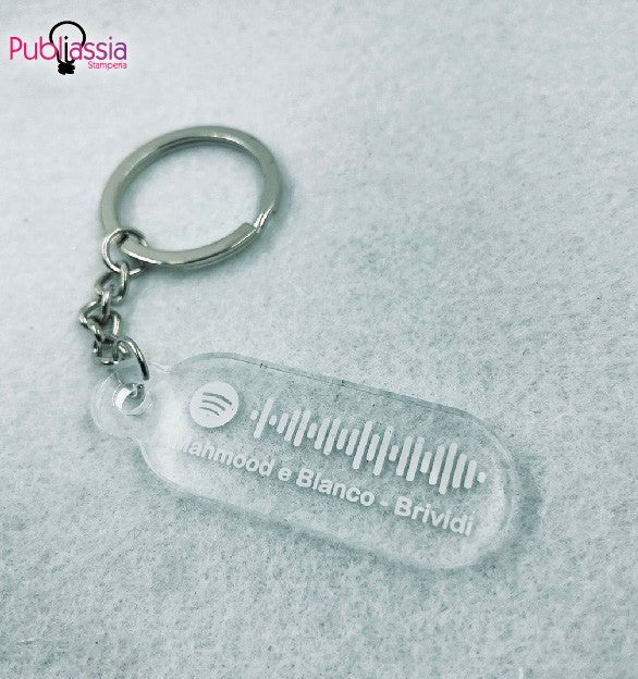 Portachiavi Spotify - personalizzato - plexiglass