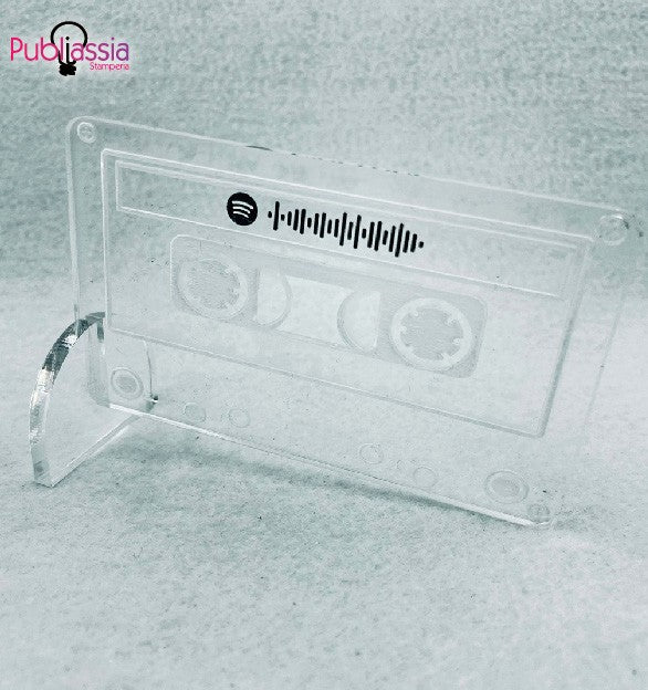 Music Cassetta Spotify - personalizzata - plexiglass