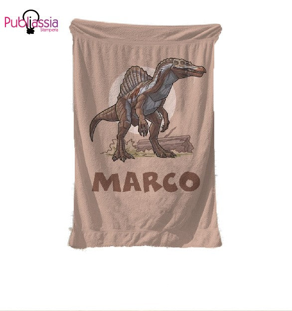 Dino Name - Telo Mare Personalizzato con nome