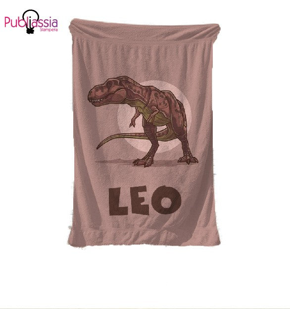 T-Rex Dino Name - Telo Mare Personalizzato con nome