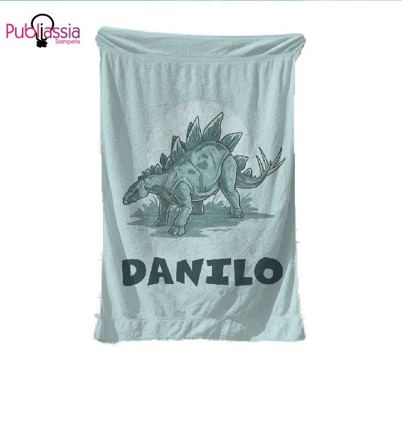 Dino Name - Telo Mare Personalizzato con nome