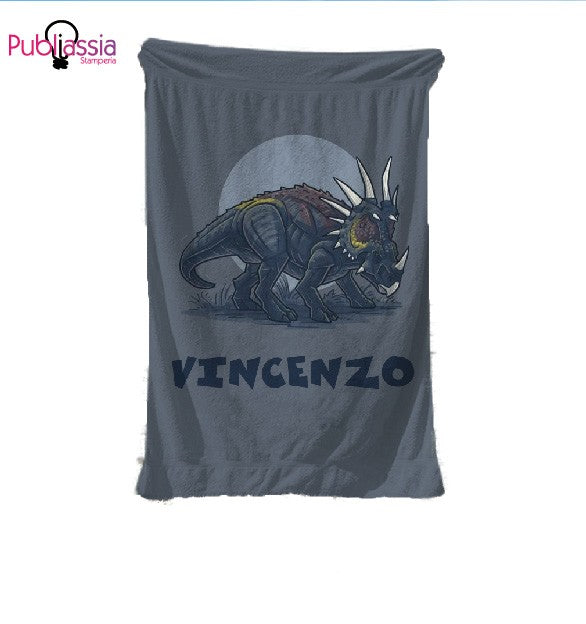 Dino Name - Telo Mare Personalizzato con nome