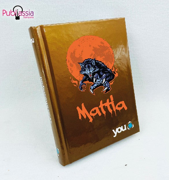 Wolf - Diario Scolsatico Datato 2022/23 - 15 Mesi Personalizzato con Nome Bambini