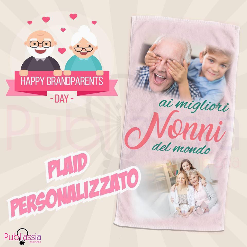 Plaid Festa dei Nonni - Plaid Personalizzato