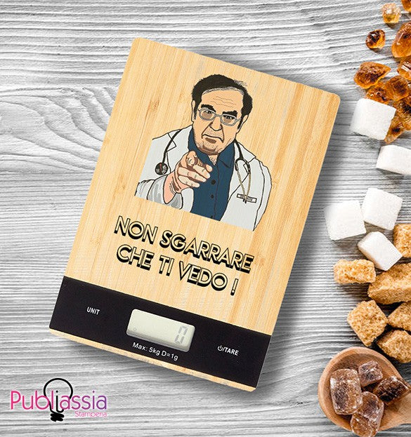 Dottor Nowzaradan - Bilancia Da Cucina Digitale Personalizzata Idea Regalo Cibo Casa Natale