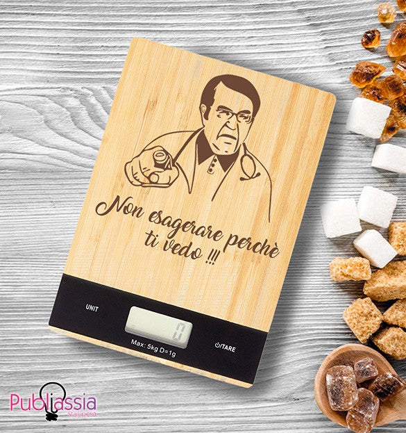 Dottor Nowzaradan - Bilancia Da Cucina Digitale Personalizzata Idea Regalo Cibo Casa Natale