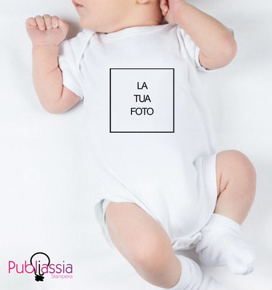 Tutina neonato personalizzata con foto
