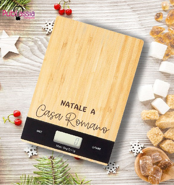 Casa - Bilancia Da Cucina Digitale Personalizzata Idea Regalo Cibo Casa Natale