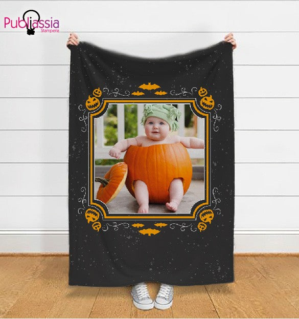 Bat Halloween - Plaid In Pile Personalizzato Con