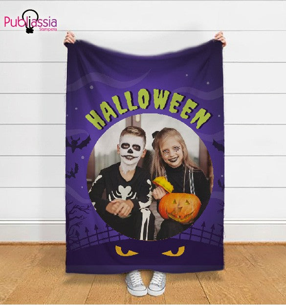 Halloween - Plaid In Pile Personalizzato Con Foto