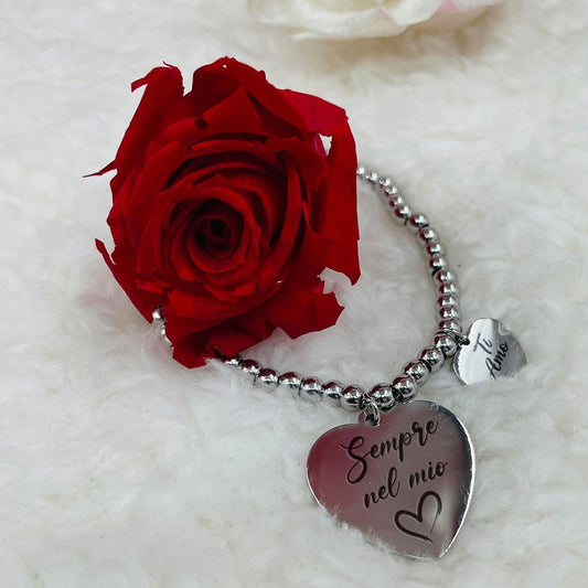 My Heart - bracciale personalizzato con incisione - idea regalo San Valentino