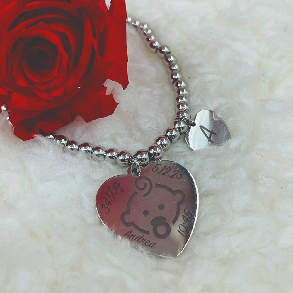 Baby - bracciale personalizzato con incisione