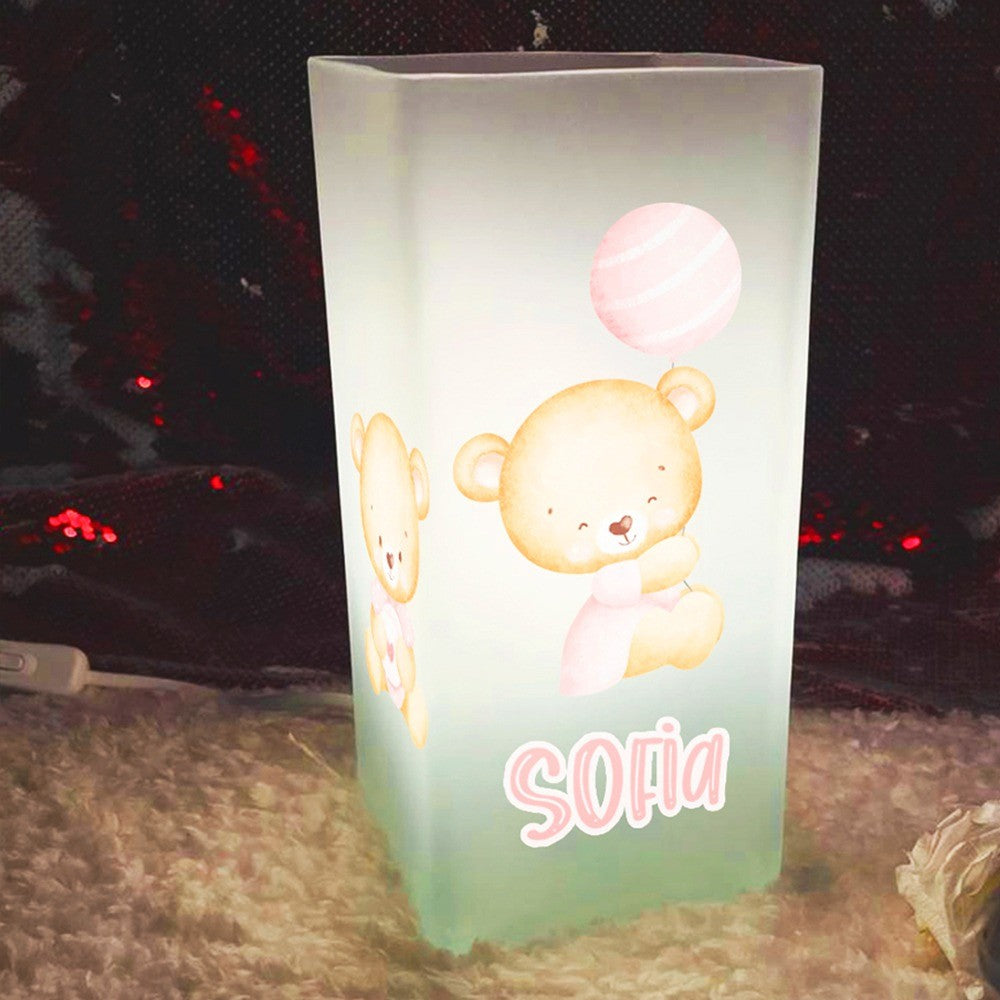 Girl - Lampada da tavolo - personalizzata con nome