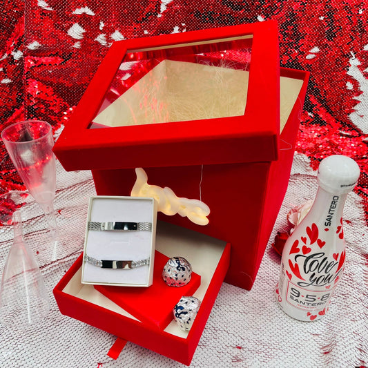 Luxury Led Box - Scatola scrigno con scritta led - idea regalo San Valentino