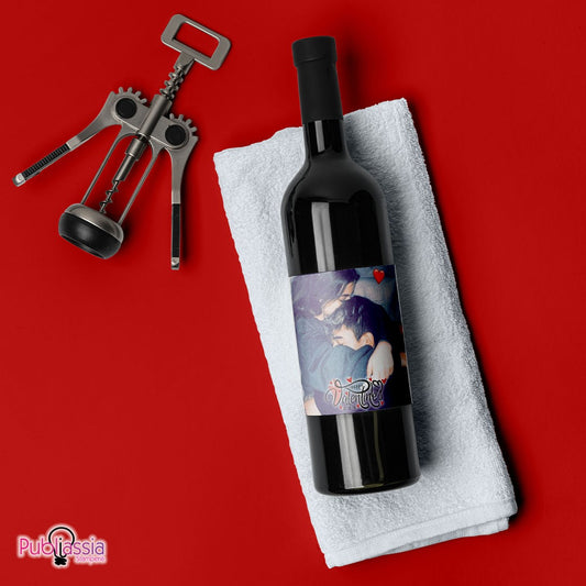 Valentine's - Bottiglia di Vino Personalizzata – Idea Regalo San Valentino