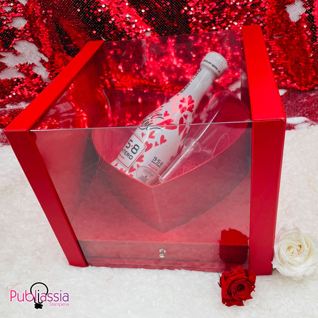 Heart Luxury Box - Scatola scrigno in plexy - idea regalo San Valentino