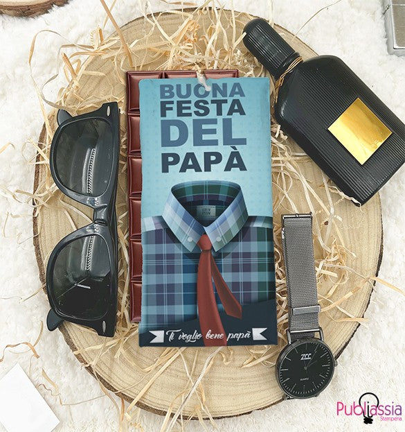Buona festa del papà - Tavoletta di Cioccolata Personalizzata