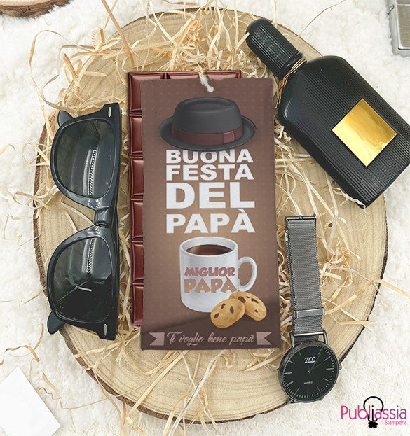 Miglior papà - Tavoletta di Cioccolata Personalizzata