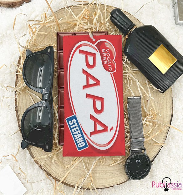 Kit papà - Tavoletta di Cioccolata Personalizzata con nome