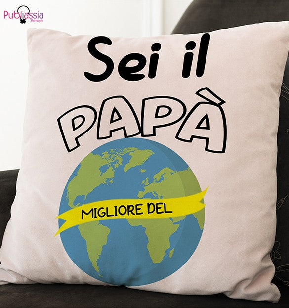 Papà migliore del mondo  - Cuscino