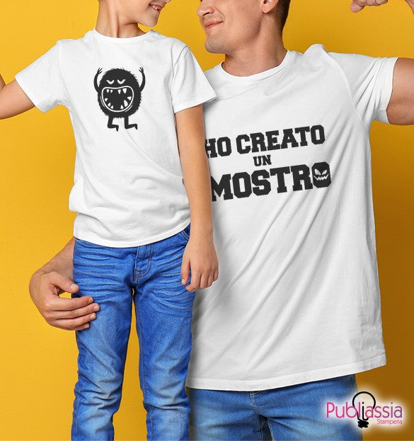 Monster - Festa del papà - Coppia t-shirt