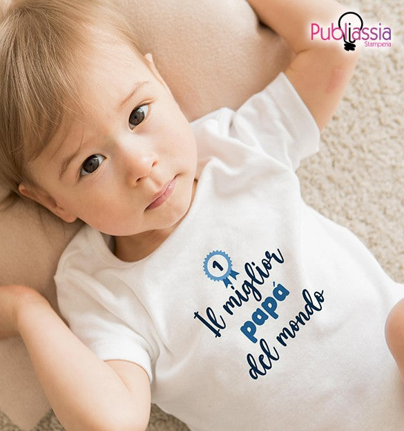 Il miglior Papà del mondo - Tutina neonato - body personalizzato