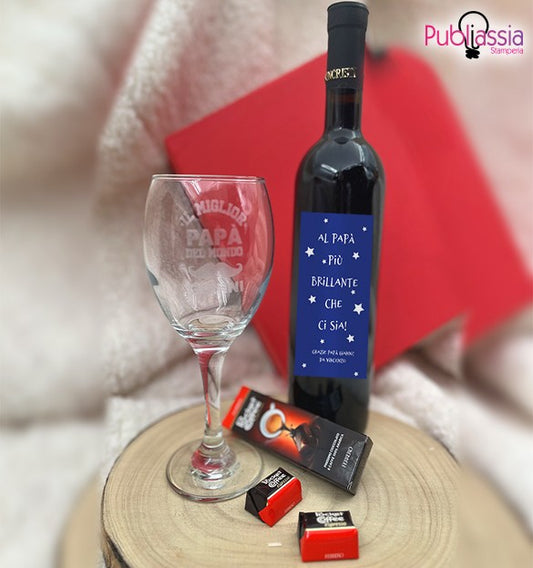 Papà brillante - Wine Box – Idea Regalo festa del papà