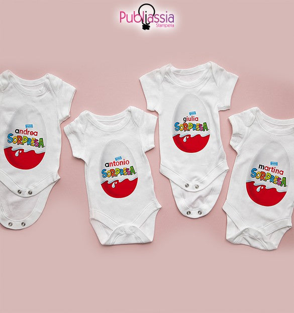 Surprise - Tutina neonato - body personalizzato