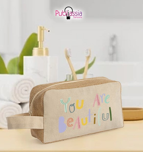 You are beautiful - Pochette personalizzata - idea regalo