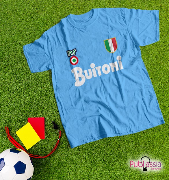 Buitoni Napoli Scudetto - T-shirt Azzurra