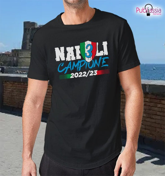 Napoli Campione 2023 - T-shirt Nera
