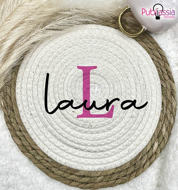 My Name - Tovaglietta in vimini personalizzata
