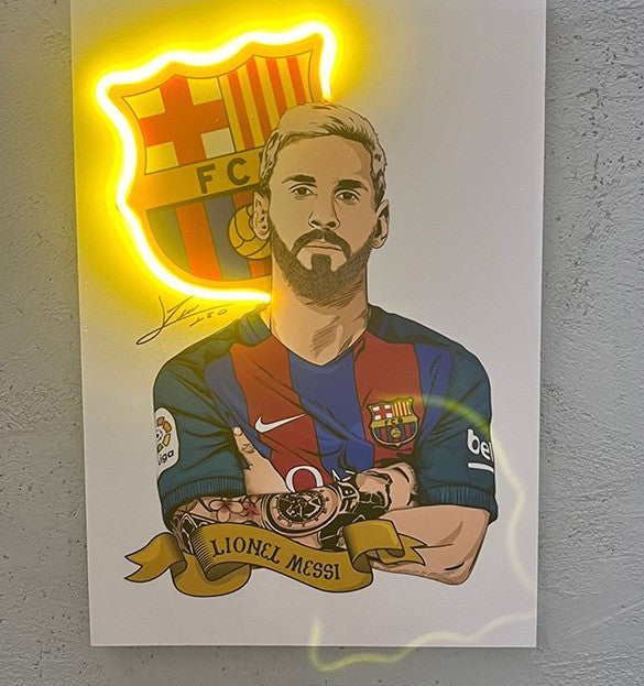 La pulce - Quadretto con Neon Led